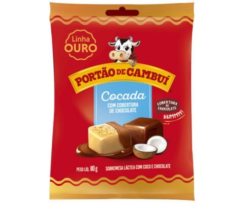 Doce de Leite com coco Cob. Chocolate 110g