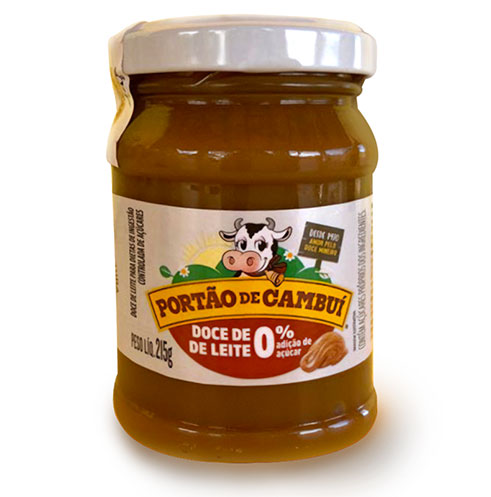 Doce de Leite Pastoso 215g zero açúcar sabor leite